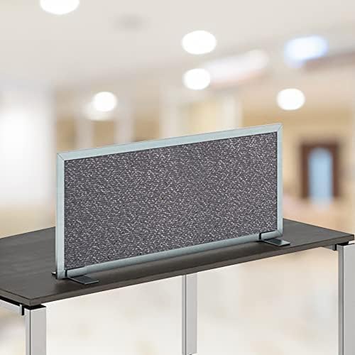 OBEX Acoustical Free Standing Privacy Screen, Cubicle Accessories Desk Privacy Panel, Desk Dividers for Office, Office Furniture Partitions Portable Sound Proof Dividers, 18" x 36", Graphite