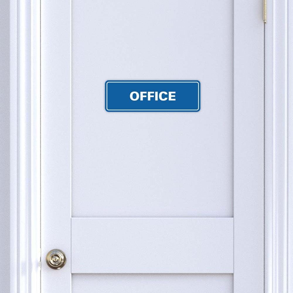 Signs ByLITA Standard Office Sign - Professional Business Signage - Easy to Install (Black) - Large 2 Pack