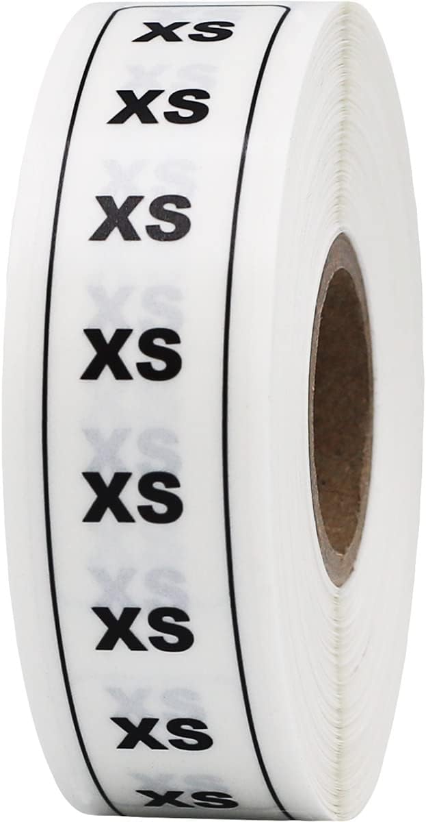 XS 0.75 x 5 Size Strip Clear Labels, 0.75 x 5 Rectangle, 200 Total Labels
