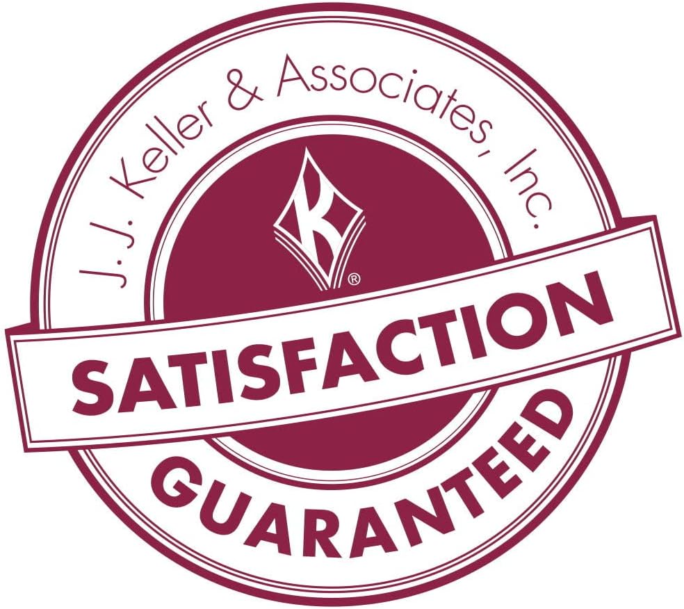 Placard Vinyl Numbering Kit - 3.5" H Permanent Adhesive White-Back Vinyl with Black Numbers - 50 Decals of 0-9, 500 Total Per Kit, DOT Compliant, J. J. Keller & Associates, Inc.