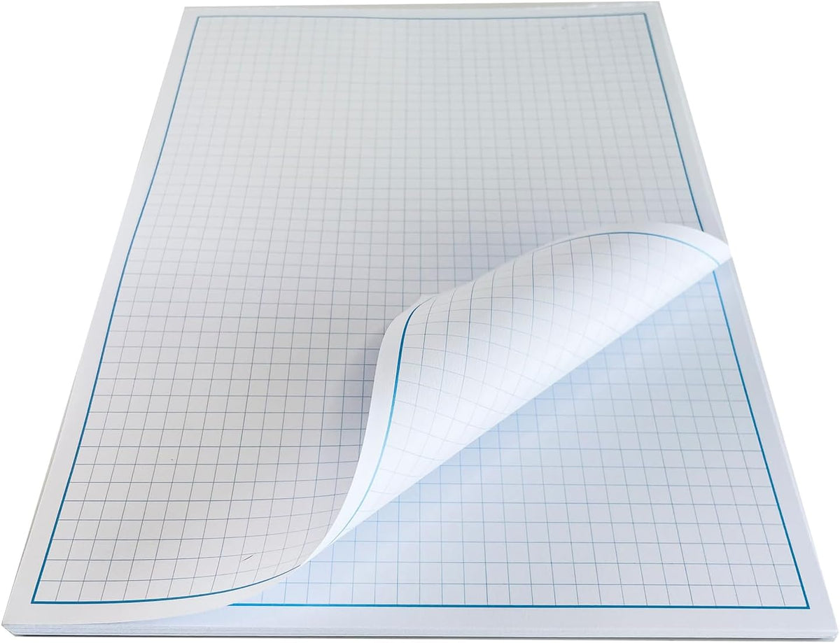 Blueprint and Graph Paper Pad - 50 Sheets Per Pad - 70lb Text - For Drawing, Designing, and More - Perfect Tool for Young Artists, Budding Designers, and Classroom Use (5, 9x12)