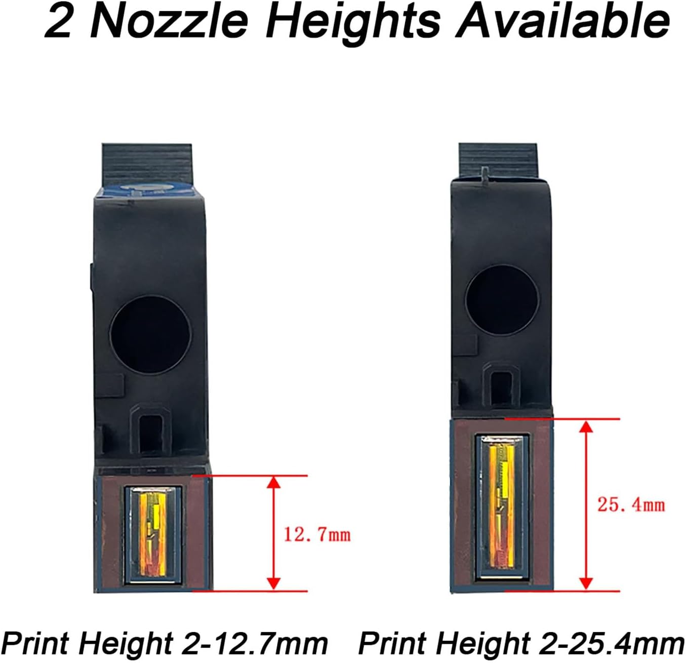 Original Black Ink Cartridge 1inch, 72ml Quick Dry Solvent Ink Replacement for 260E Automatic Inkjet Coding Machine