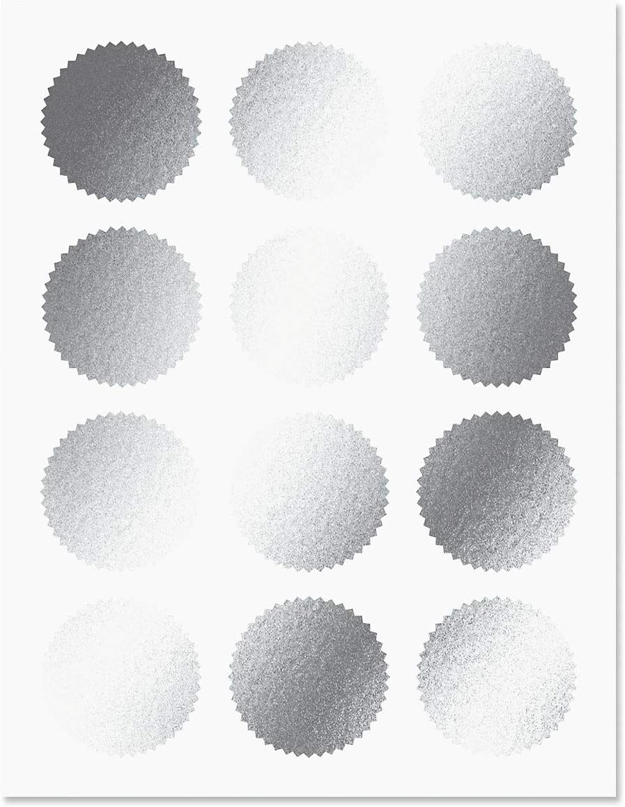 Classic Elite Award Certificate Collection - Includes 25 Certificate Papers (White/Blue), 25 Heavy Linen Folders (Blue/Silver), 25 Silver Foil Seals, Laser & Inkjet Printer Compatible