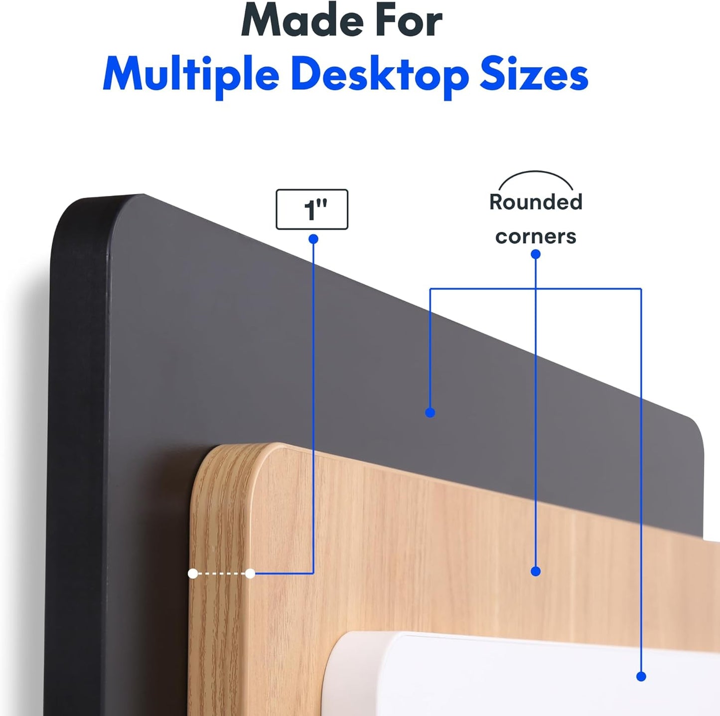 FLEXISPOT One-Piece Electric Standing Desk, 48 x 30 Inches Adjustable Desk with Seamless Desktop, Memory Controller Height Adjustment (White Frame + Maple Desktop, 2 Packages)