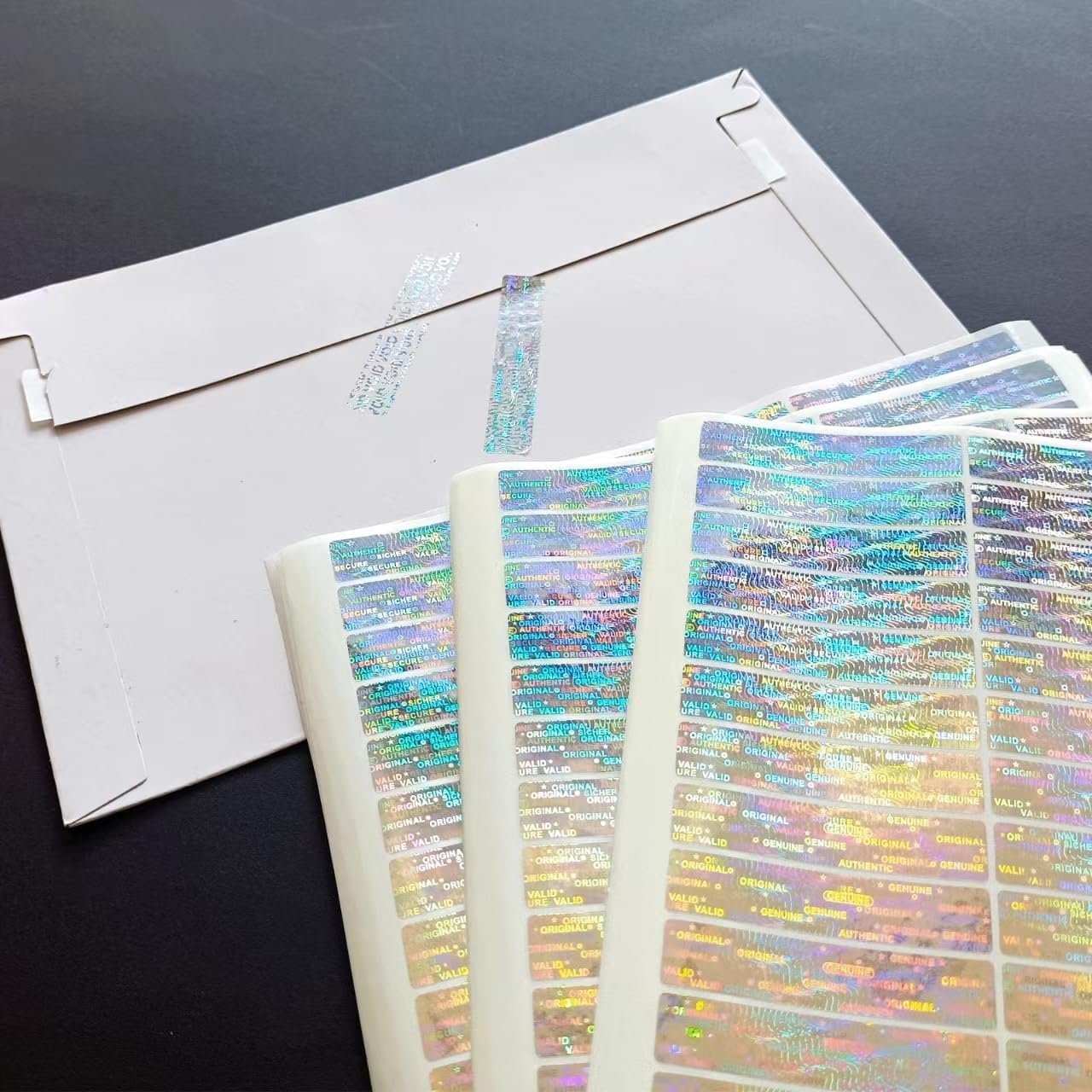 450pcs Hologram Warranty Void Labels, Tamper Proof Evident Sticker, Genuine Authentic Holographic Security Seal(2x0.4inch,Silver…