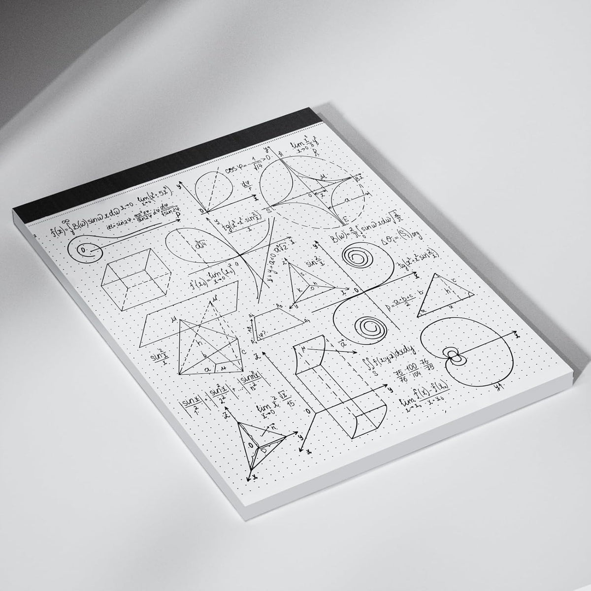 Dot Grid Desk Notepad 2 Pack 8.5 x 11 Dot Paper Pad, 30 Sheets per Pad, White, 5x5 (5 Dots per inch), Easy-Tear Perforations, 8.5"x11" Dot Grid Paper Note Pad