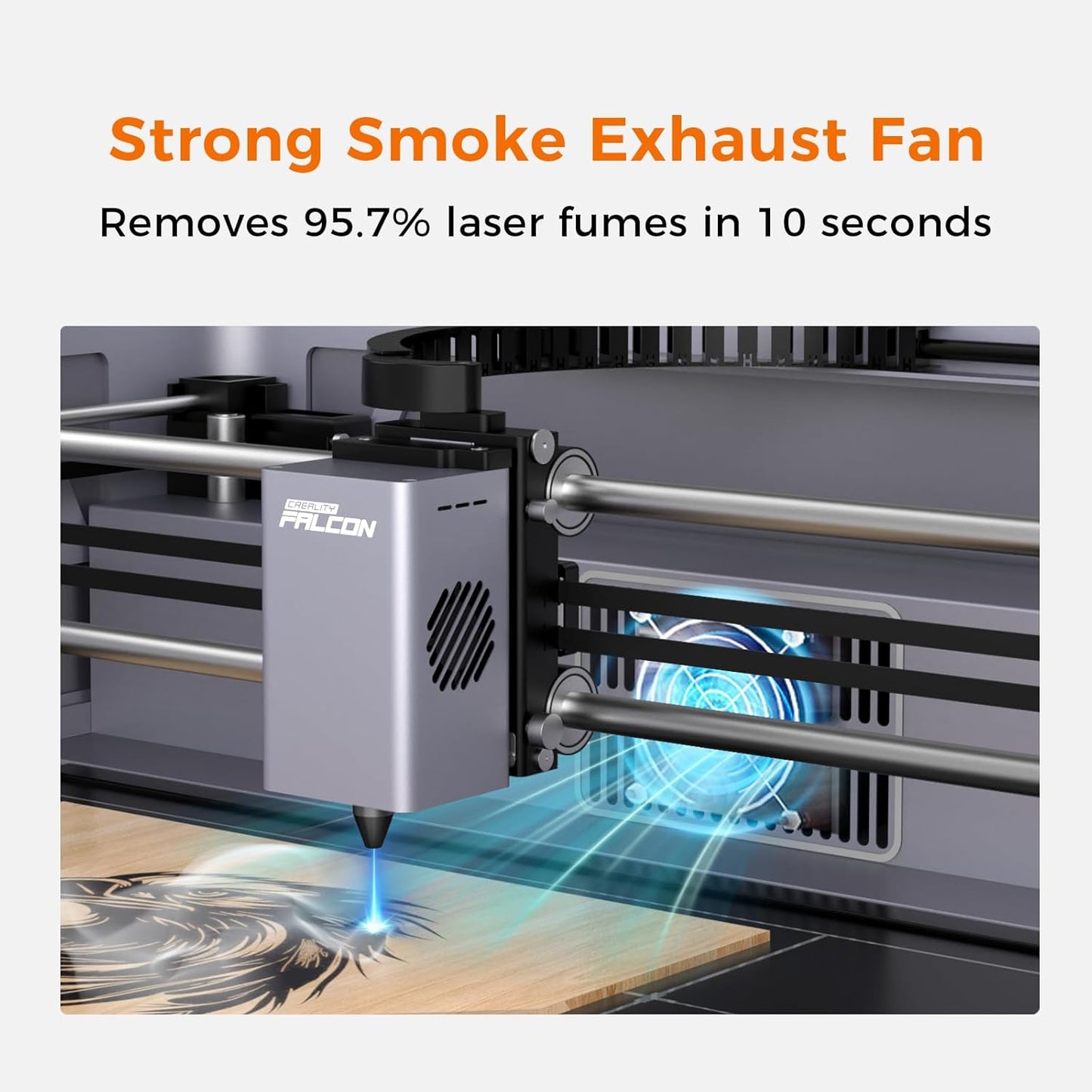 Creality Laser Engraver Falcon A1 10W with Fully Enclosed Design High Compatibility & Easy Assembly,Speed up to 600mm/s, Precision Engraving Machine