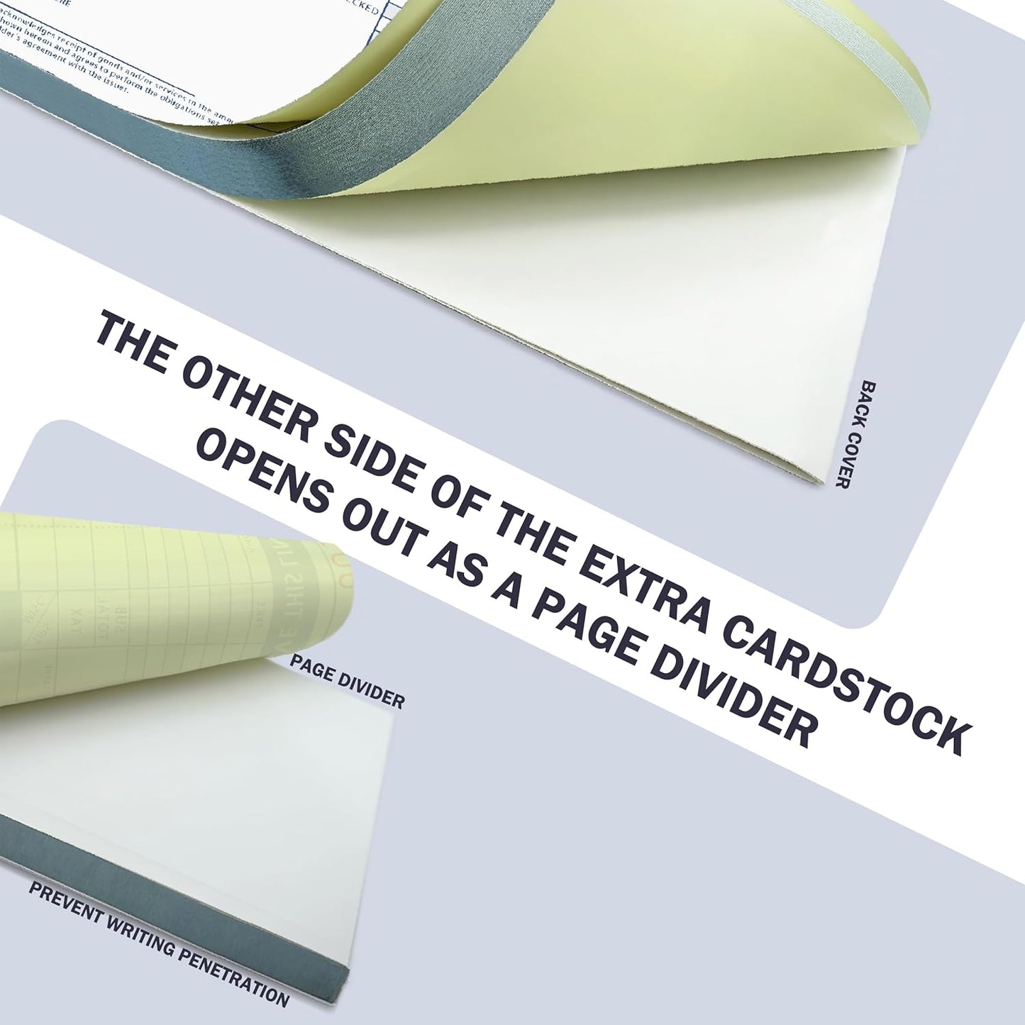 100 Sets Long Credit Card Sales Slips 7.9 * 3.3 inch Two-Part Carbonless Credit Card Receipt Book Credit Card Imprinter Sold as 1 Package for Office (100 Sets of 200 Sheet)(1)