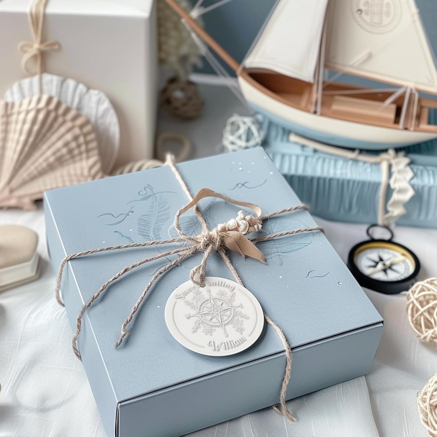 from The Library of Embossers & Stamps Nautical Theme Custom Color Self-Inking Stamp with Your Design Ship Rudder Great for Personalizing Books