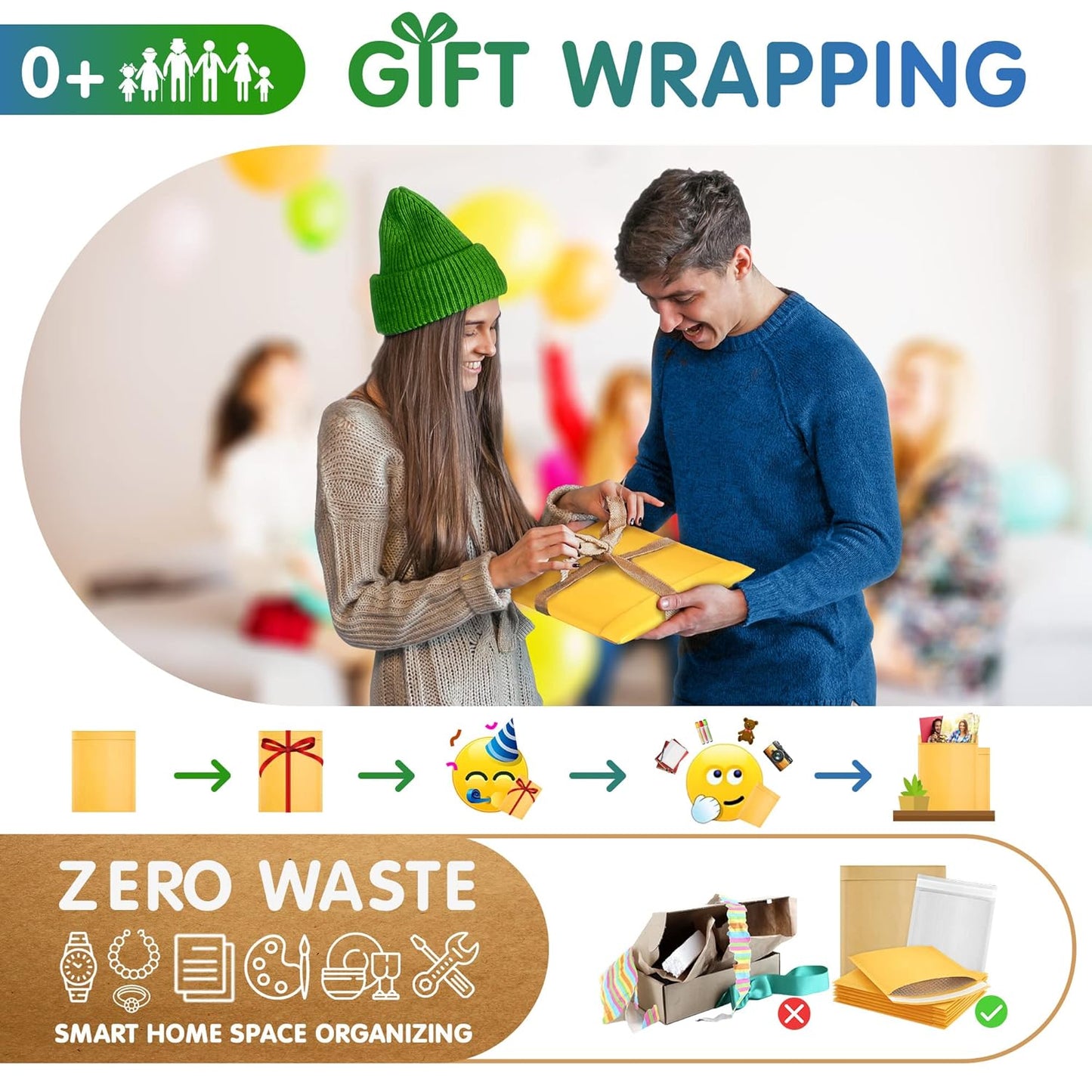 Yellow Kraft Bubble Mailer Envelopes, 9.5 x 13 Inches. 200 Pack Mail Padded Envelopes Self Seal. Waterproof Kraft Bubble Mailers. Tear-Resistant Mailing Envelope Padded. Sturdy Paper Mailer