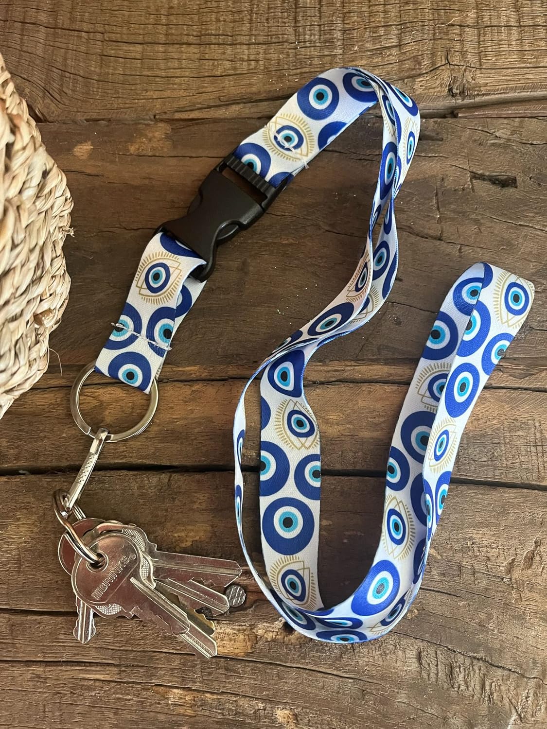 Limeloot Lanyard for Keys, ID Badge, Accessories | Neck Lanyard for Men and Women with Quick Release Buckle and Flat Ring