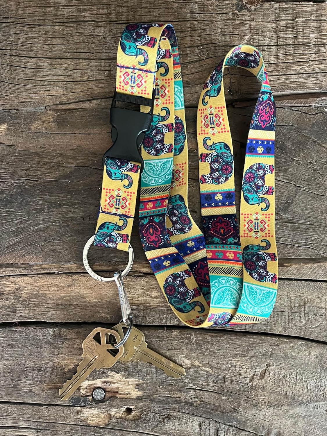 Limeloot Lanyard for Keys, ID Badge, Accessories | Neck Lanyard for Men and Women with Quick Release Buckle and Flat Ring