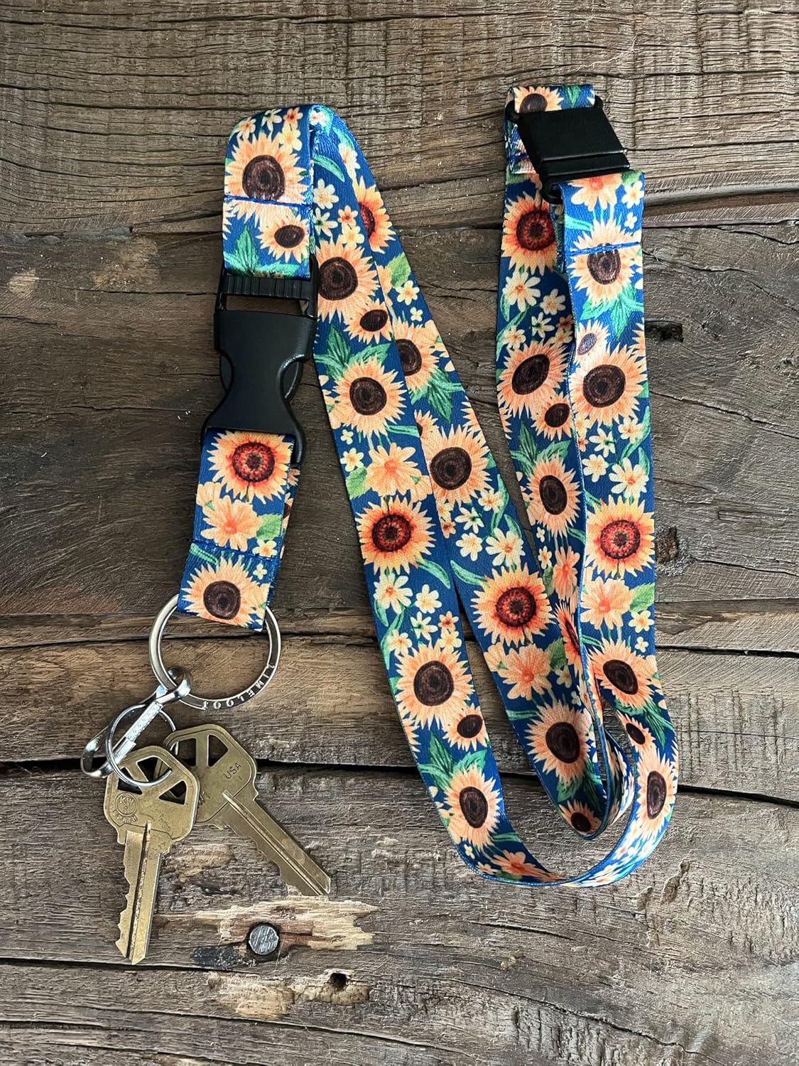 Limeloot Lanyard for Keys, ID Badge, Accessories | Neck Lanyard for Men and Women with Quick Release Buckle and Flat Ring