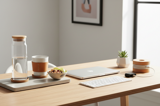 Desk Dining and Hydration: How to Protect Your Setup While Staying Fueled