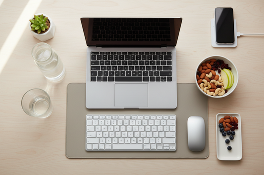 Desk Dining and Hydration: How to Protect Your Setup While Staying Fueled