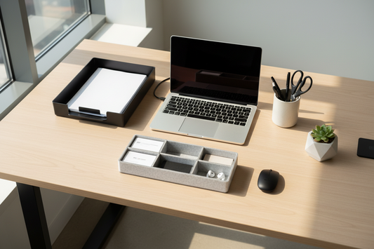 How a Simple Desk System Helped Us Stay Organized Without Effort