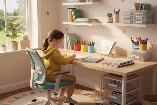 How a Well-Organized Study Space Helps Kids Focus and Learn Better