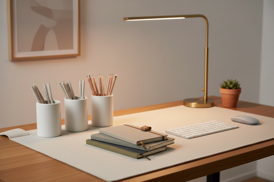 How Better Desk Organization Helped Us Feel Less Overwhelmed