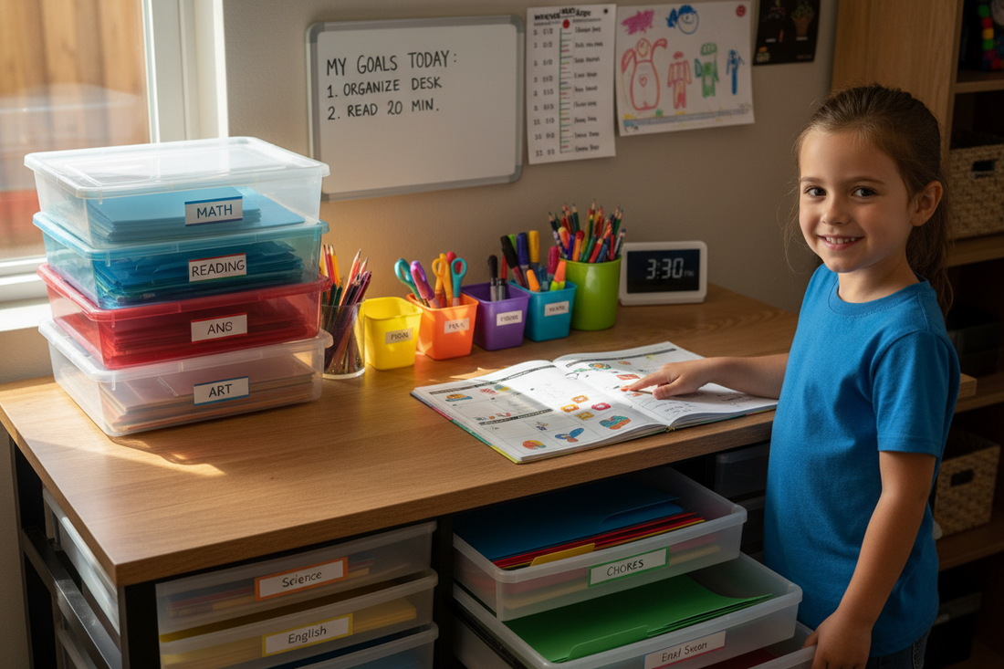 How Desk Organization Teaches Kids Life Skills Parents Care About