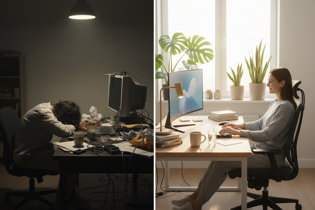 The Day We Realized Our Desk Was Draining Our Energy