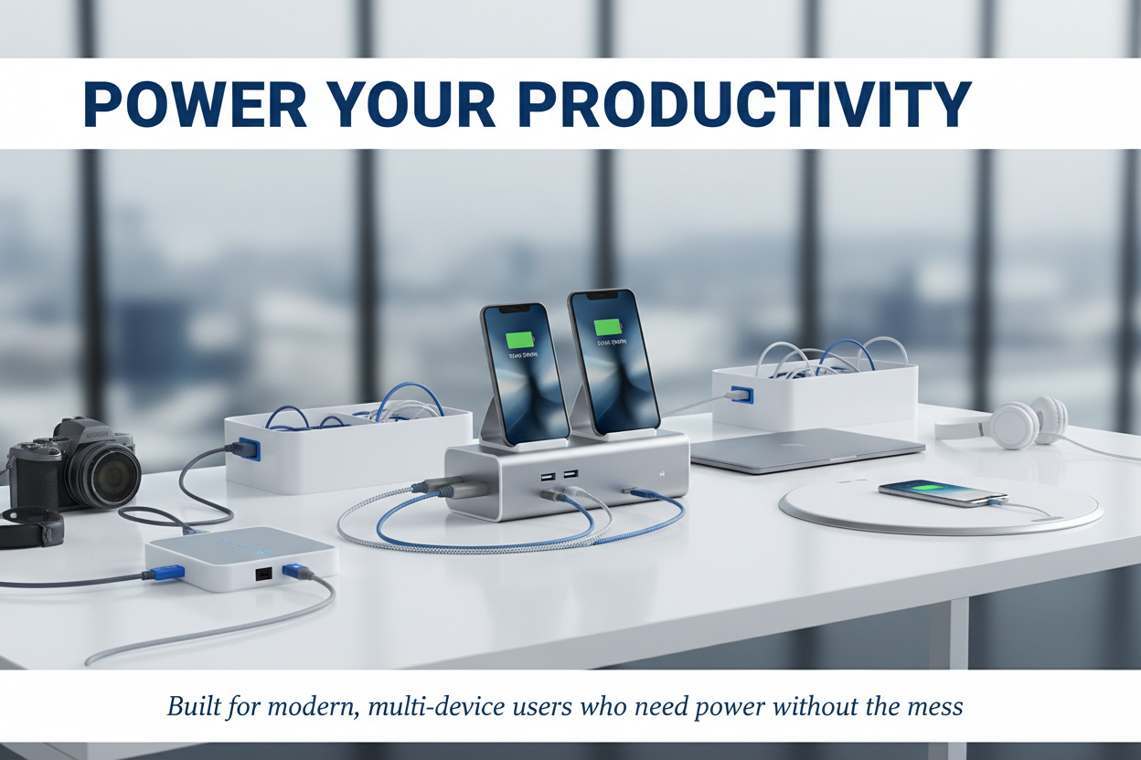 Tech & Charging Desk Essentials