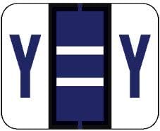 Doctor Stuff - File Folder Labels, Alphabet Letter Y Stickers, Compatible with Smead BCCR/BCCS - TPAM Series Alpha Stickers Purple, 1" x 1-1/4", 120 Labels per Package