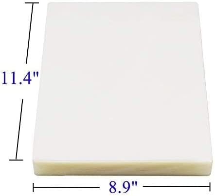 Immuson Thermal Laminating Pouches 8.9 x 11.4, 5 Mil Thickness, Crystal Clear Finish, 500 Pack