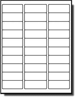 Address Labels for Inkjet Printers 1" x 2-5/8", Pack of 750 Labels