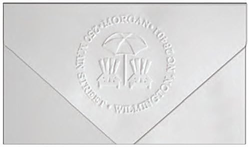 Shiny Custom Logo Embosser Insert - 1-5/8" (1.625") Square Personalized Paper Embosser - Insert Only