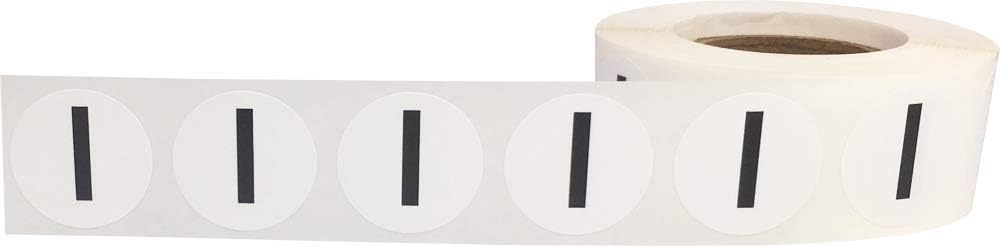 Letter I Inventory Labels .75 Inch Round Circle Dots 500 Adhesive Stickers