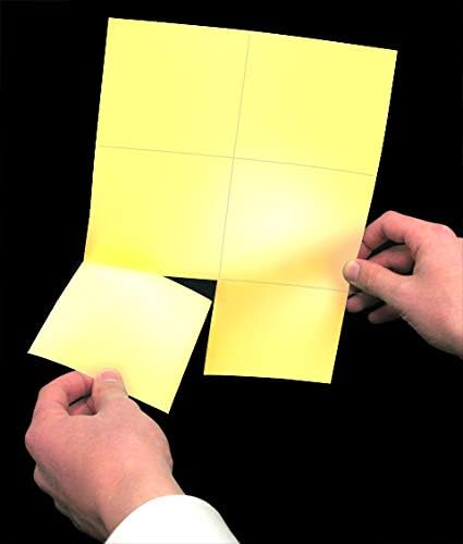 NextDayLabels - Pack of 8-1/2" x 11" Laser Printer Blank Perforated Cards 6 up per Page (Canary, 300 Cards)