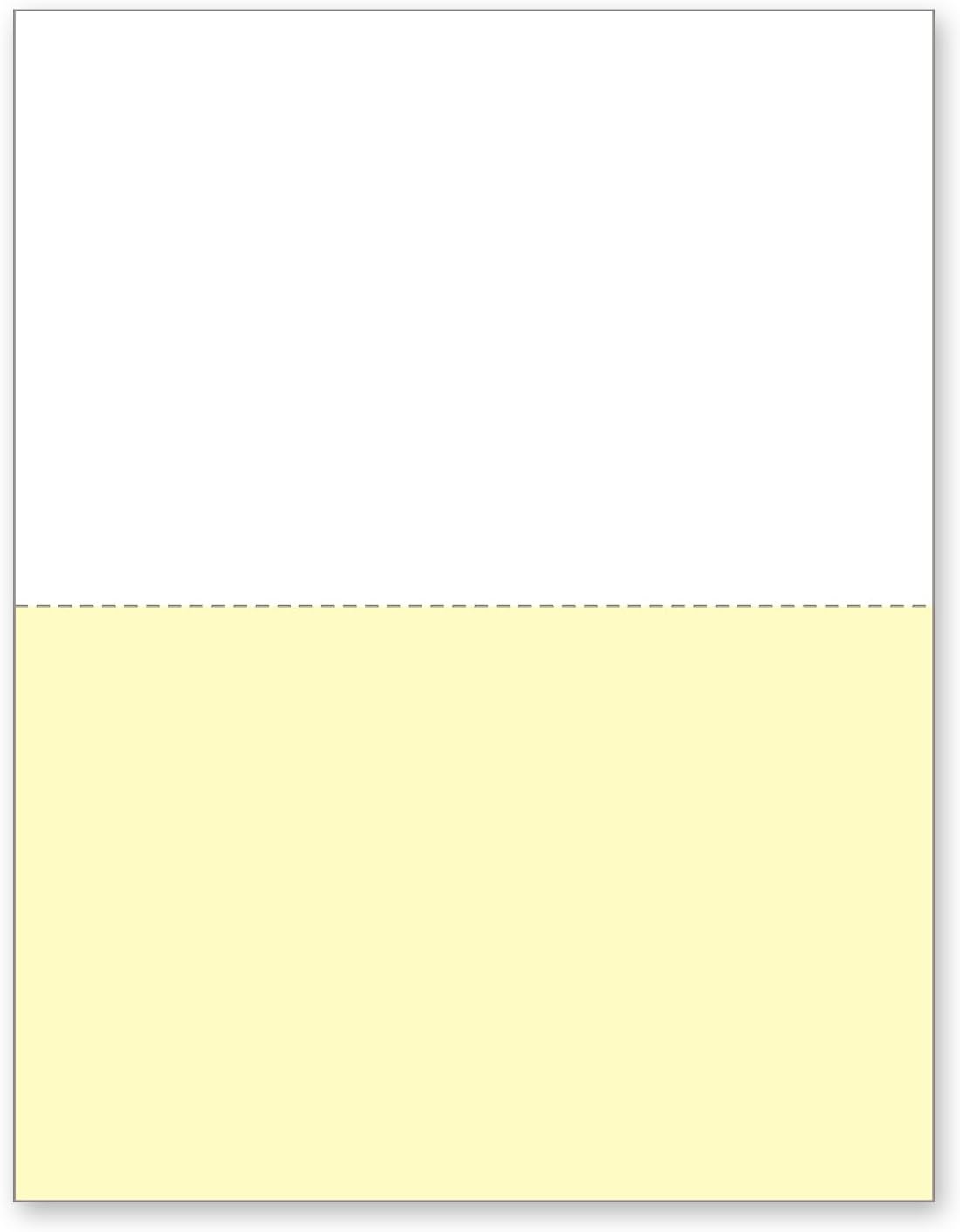 NextDayLabels - Case of 1,000 Sheets 8-1/2 x 11" 2 Part Perforated Paper, Great for Invoices, Receipt, Statement etc. (White/Yellow)