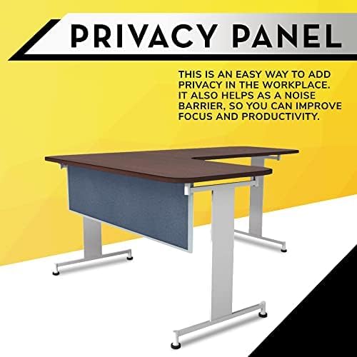 OBEX Acoustic Table Mounted Modesty Desk Privacy & Sound Absorbing Panel for Office Cubicles, 24" x 72", Twilight