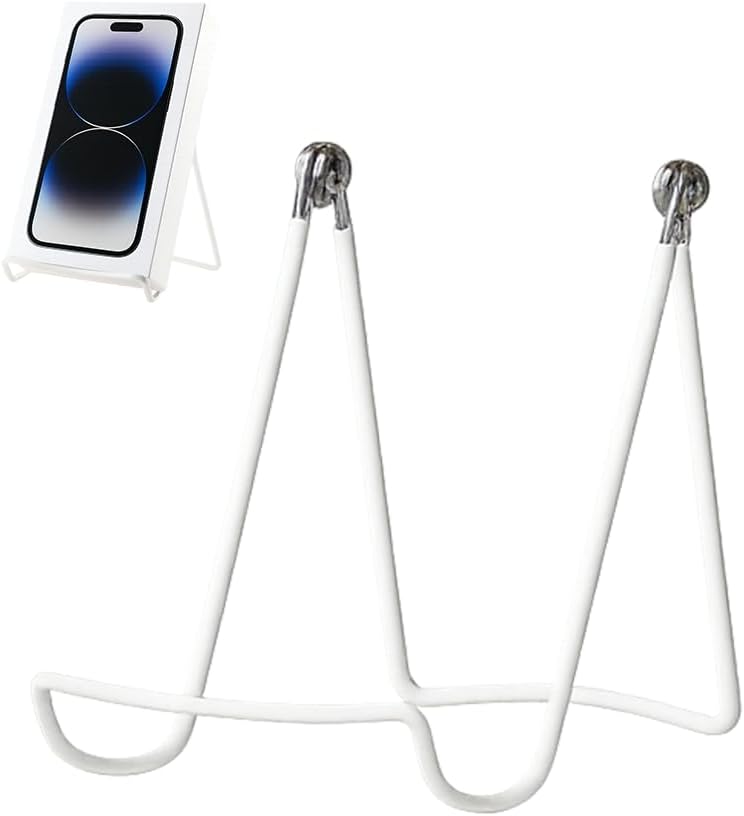 KINGDOM SOLUTIONS MADE IN USA 6-Pack Sturdy & Durable Adjustable White Metal Easels to Display Books, Frames, Comics, Plates & More - Unique on the Market
