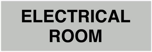 All Quality Basic Electrical Room Sign | Durable Construction | Building Safety - Lt Gray - Medium (10 Pack)