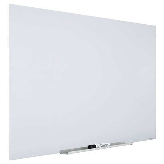 Quartet Glass Whiteboard, Magnetic Dry Erase Board, Wall Mounted Whiteboard for Office, School and Home, 72" W x 48" H, White (Q25F03IMW)