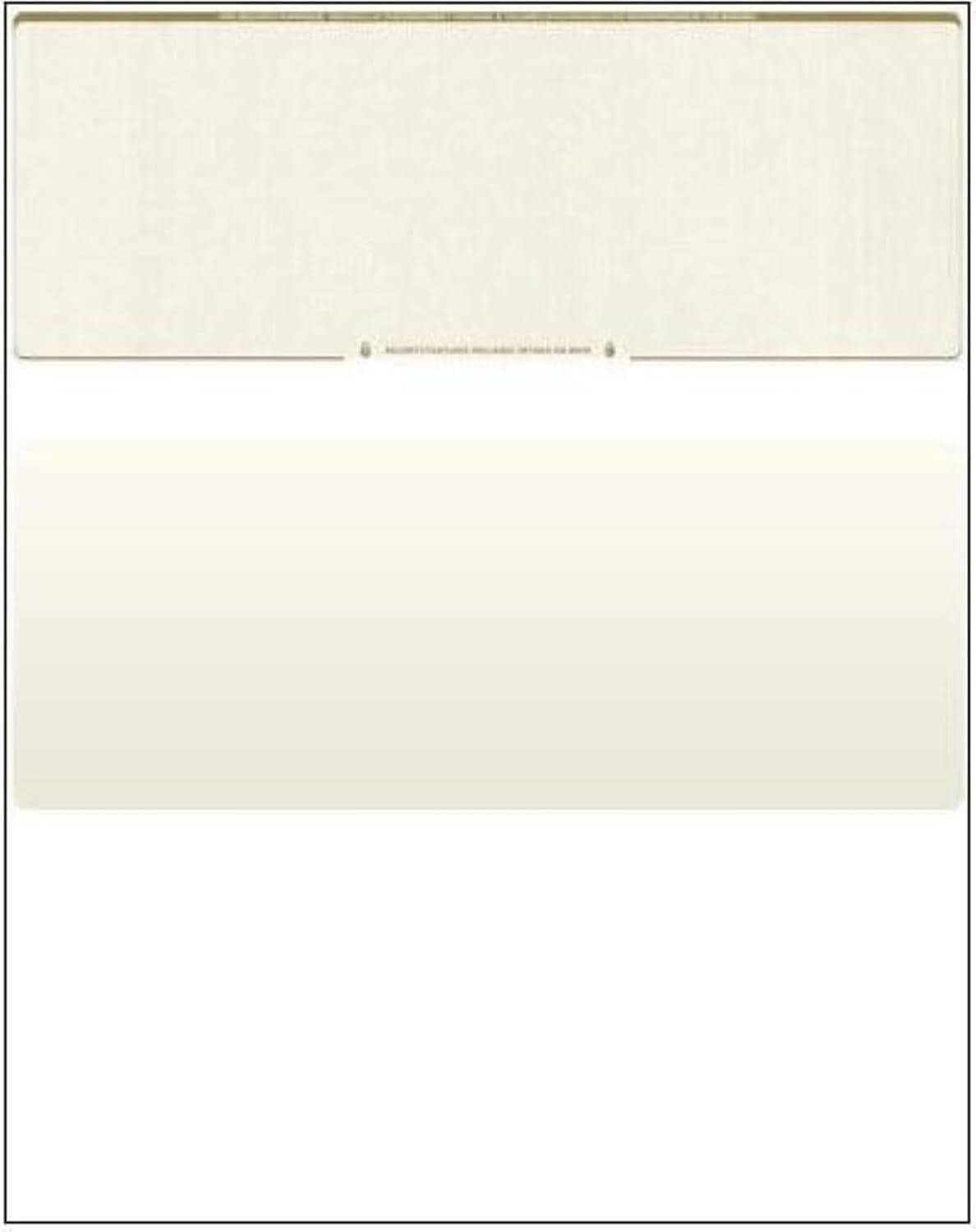 Compuchecks Check on Top Blank Check Paper - 1000 Pack, Quick-Books & Laser Printer Compatible - Security Business Checks with Voucher - 8.5" x 11" Gold Diamond
