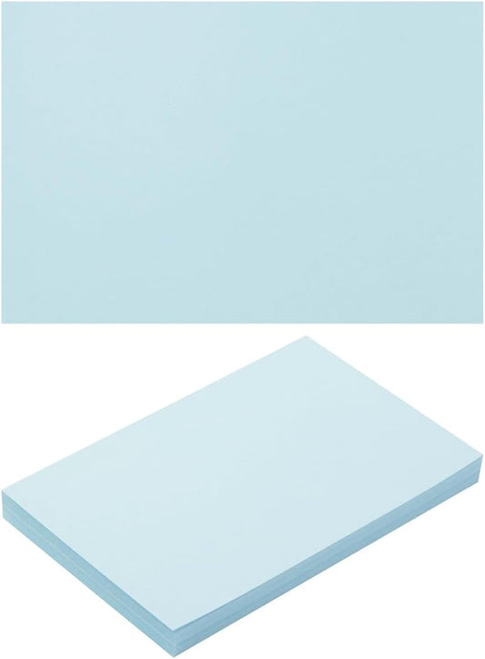 50 Sheets Blank Cardstock Paper 250 GSM Thick Heavy Cards Stock for DIY Art Projects, Card Making, Postcards, Greeting Cards, Birthday Party, Wedding Invitation (Light Blue, 5x7 inches)