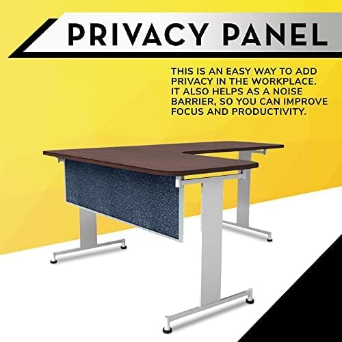 OBEX Acoustic Table Mounted Modesty Desk Privacy & Sound Absorbing Panel for Office Cubicles, 18" x 66", Graphite