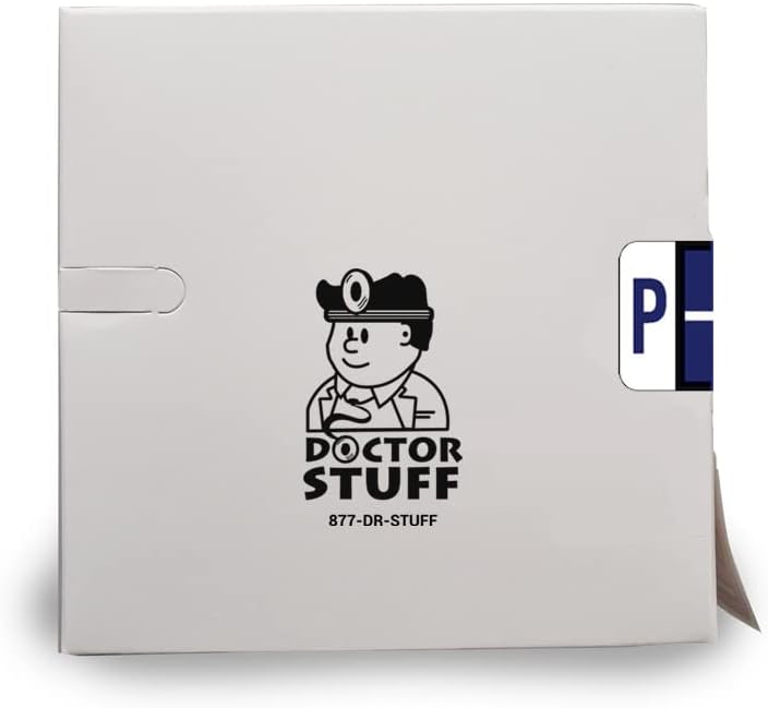Doctor Stuff - File Folder Labels, Alphabet Letter P, Compatible with Smead BCCR/BCCS - TPAM Series Alpha Stickers Purple, 1" x 1-1/4", 500/Roll