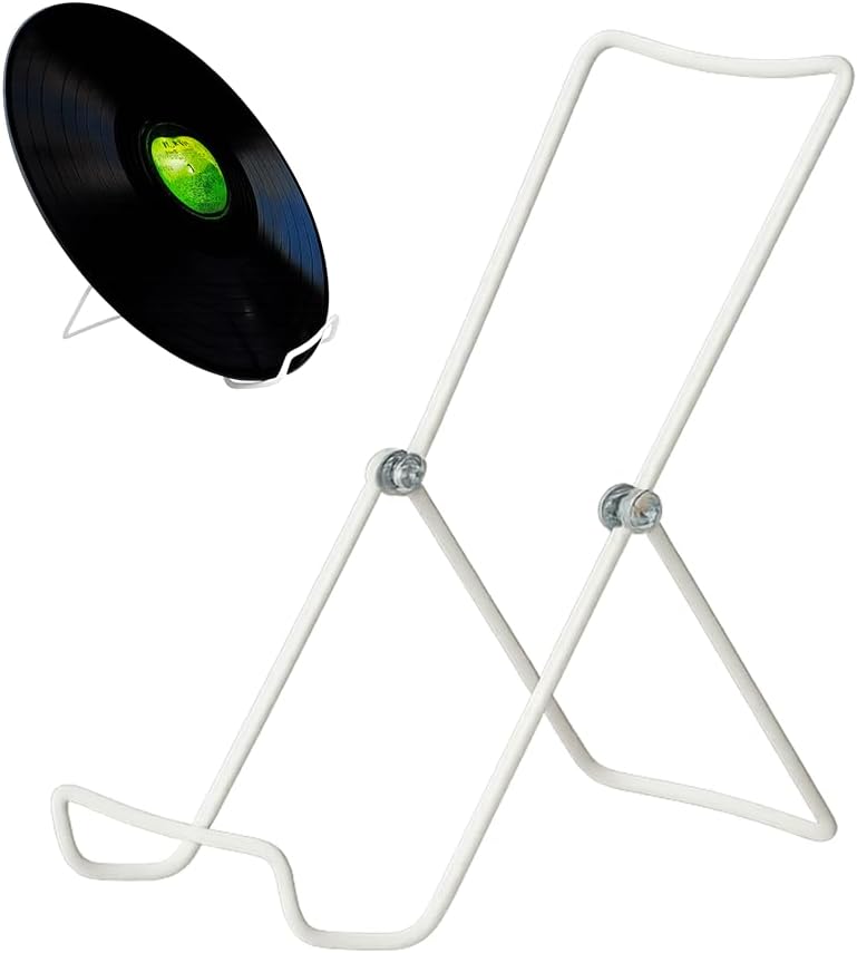 KINGDOM SOLUTIONS MADE IN USA 4-Pack Sturdy & Durable Adjustable White Metal Easels to Display Books, Frames, Comics, Plates & More - Unique on the Market