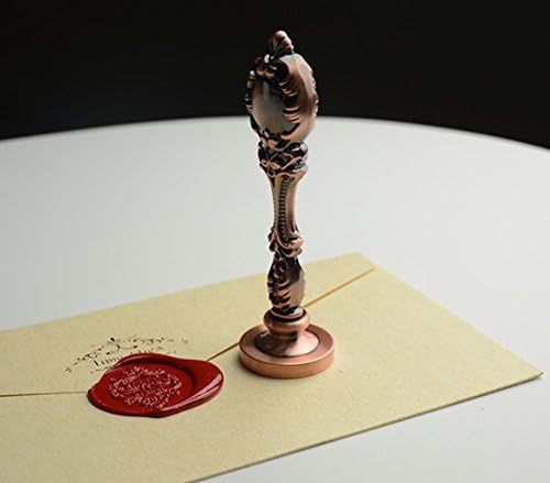 MNYR Retro Customize Personalized Custom Monogram Letter Your Own Logo Design Sealing Wax Seal Stamp Wedding Invitations Christmas Mother Gift Card Stationary Wax Seal Stamp Gold Metal Handle Set