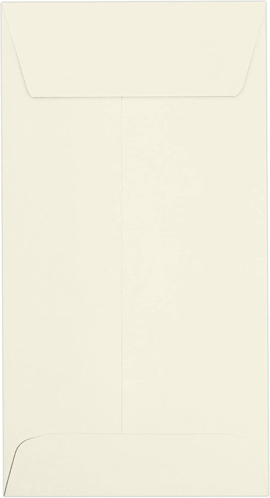 LUXPaper #7 Coin Envelopes | Peel & Press | 3 1/2" x 6 1/2" | Natural | 70lb. Text | 50 Qty