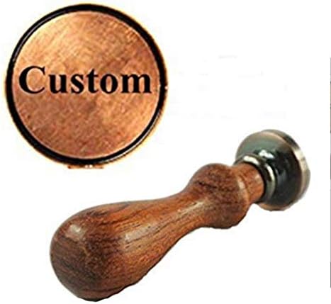 Vintage Custom Made Your Design Letter Picture Logo Personalized Wedding Invitation Wax Seal Stamp Rosewood Handle Set