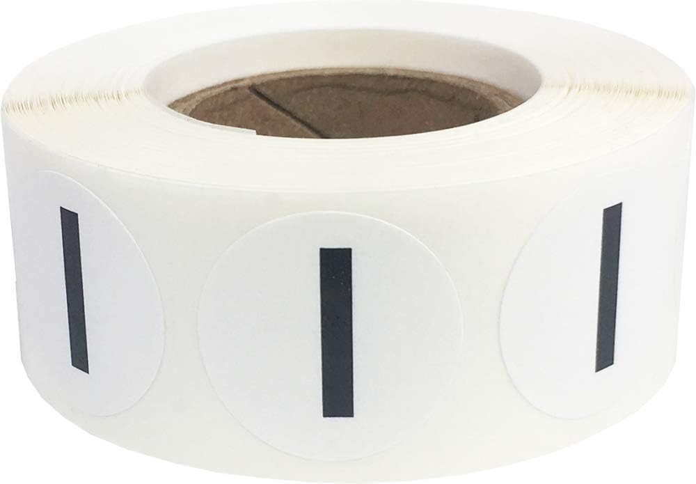 Letter I Inventory Labels .75 Inch Round Circle Dots 500 Adhesive Stickers