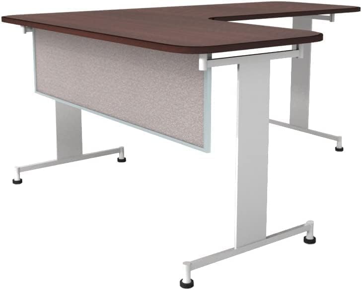 OBEX Acoustic Table Mounted Modesty Desk Privacy & Sound Absorbing Panel for Office Cubicles, 24" x 48", Overcast