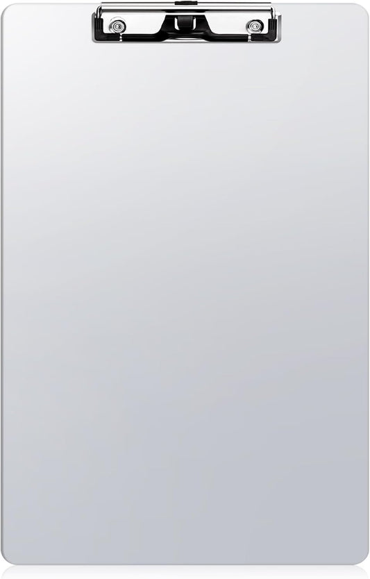 Tenceur 1 Pcs Aluminum Legal Size Clipboard 8.5x14 Inch Metal Clipboard with Metal Clip Heavy Duty High Capacity Durable Suitable for Legal Lawyers and Business School Office Supply