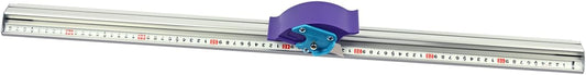 Manual Sliding KT Board Paper Trimmer Cutting Ruler with 27 1/2" Metal Straight Edge Ruler, Suitable for Photo Paper and PVC PET Cutter, 30 Blades