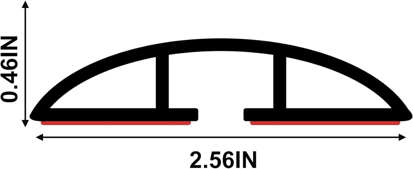 20Ft Floor Cord Cover Gray Silicone Cable Protector Easy to Install Wire Organizer and Hider for Home, Office, Garage (Gray-6m)