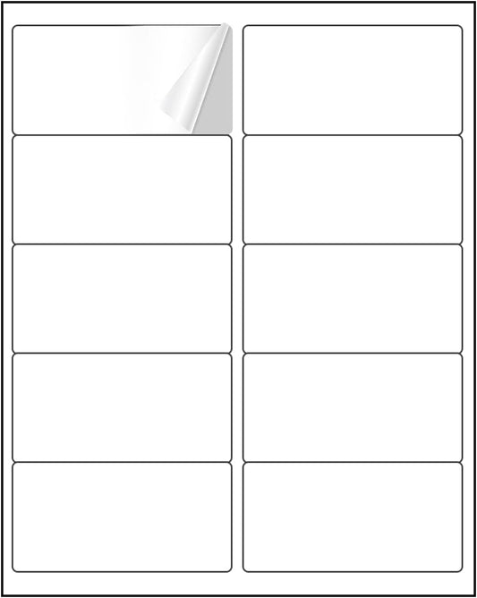 2” x 4” Shipping Address Labels 20000 Labels, BESTIKER 2x4 Printable Labels for Laser Inkjet Printers, White Sticker Mailing Labels for Package Envelopes (10 Labels/Sheet, 2000 Sheets)